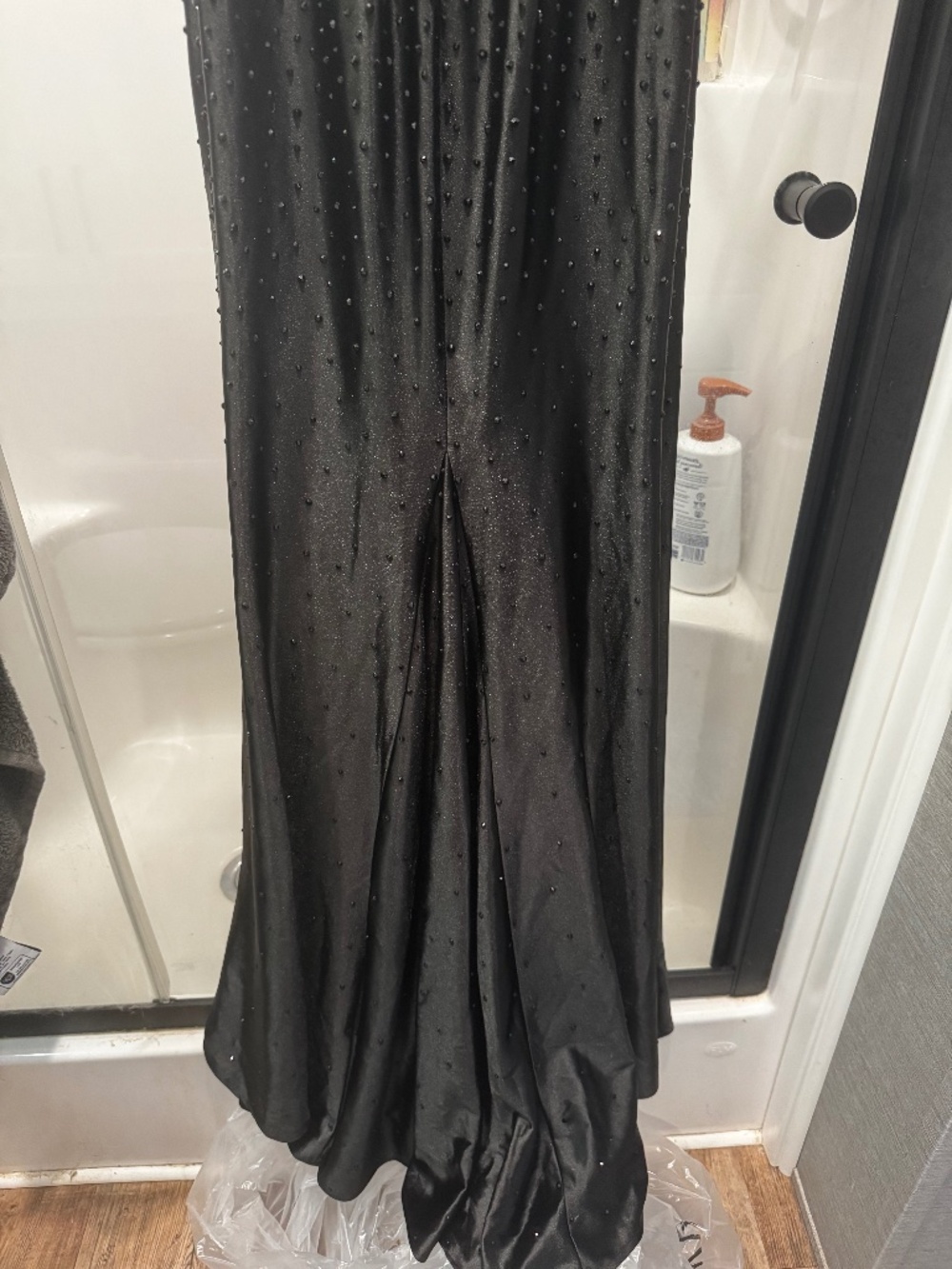 Sherri Hill 000 evening gown studfed black dress